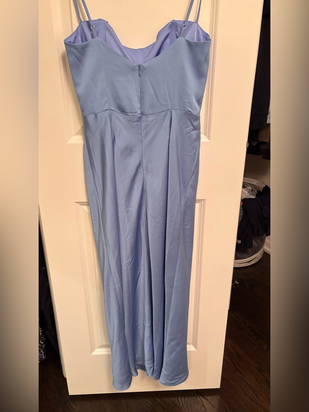 Park and Fifth Bridesmaid Dress - Light Blue Satin - Picture 4 of 5
